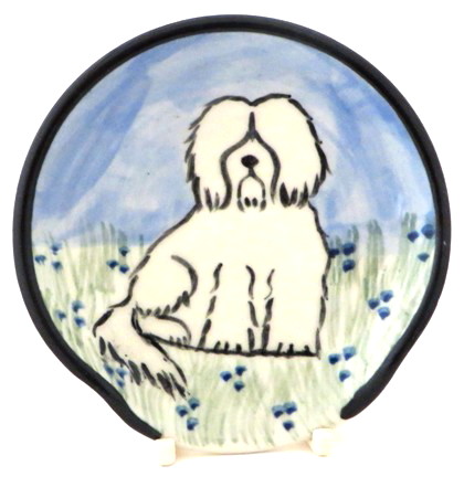 Havanese White -Deluxe Spoon Rest - Click Image to Close